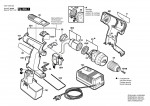 Bosch 0 601 936 520 Gsr 12 Ves-2 Cordless Screw Driver 12 V / Eu Spare Parts